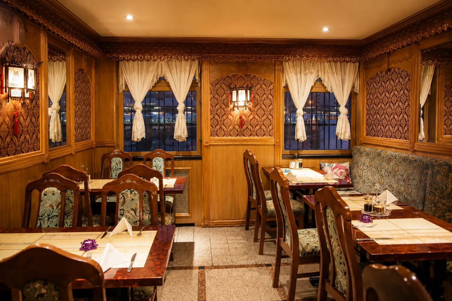 Restaurangens interiör